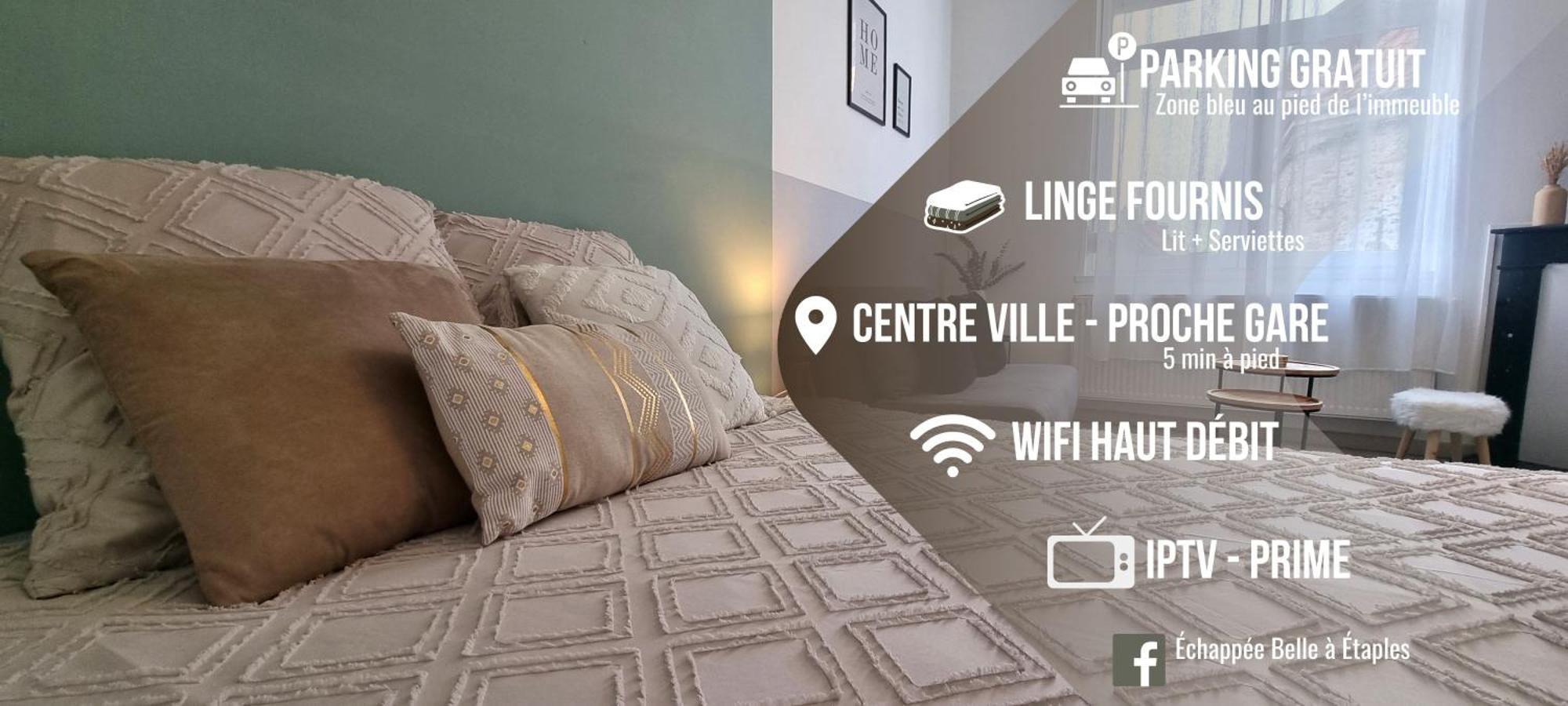 Elegant Appartement Centre Ville - 4 Pers Etaples Luaran gambar