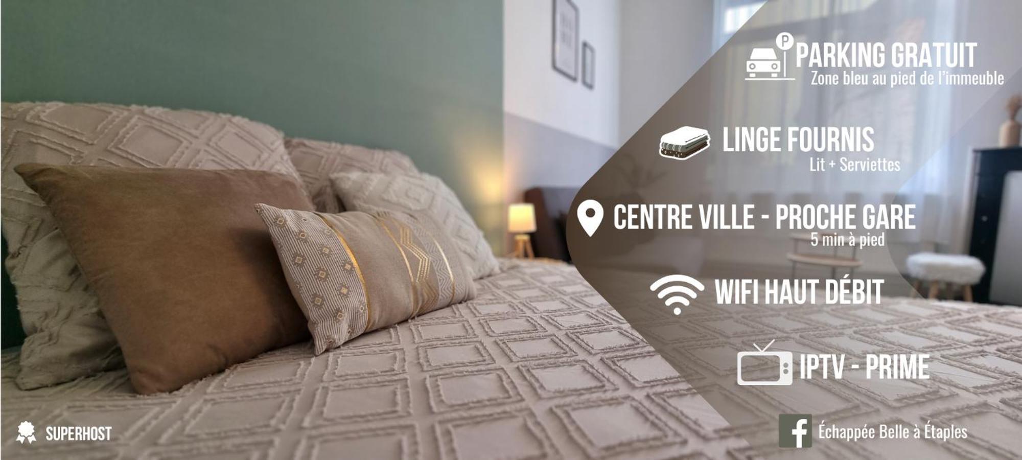 Elegant Appartement Centre Ville - 4 Pers Etaples Luaran gambar
